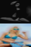 Sexy woman fuzzy sleep skin