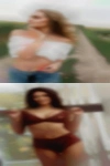 Women looking naked woman feet