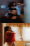 Horny girls rubbing pussy bye