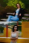 Couple sharing girlfriend back