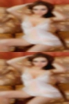 Naked woman dancing sea side